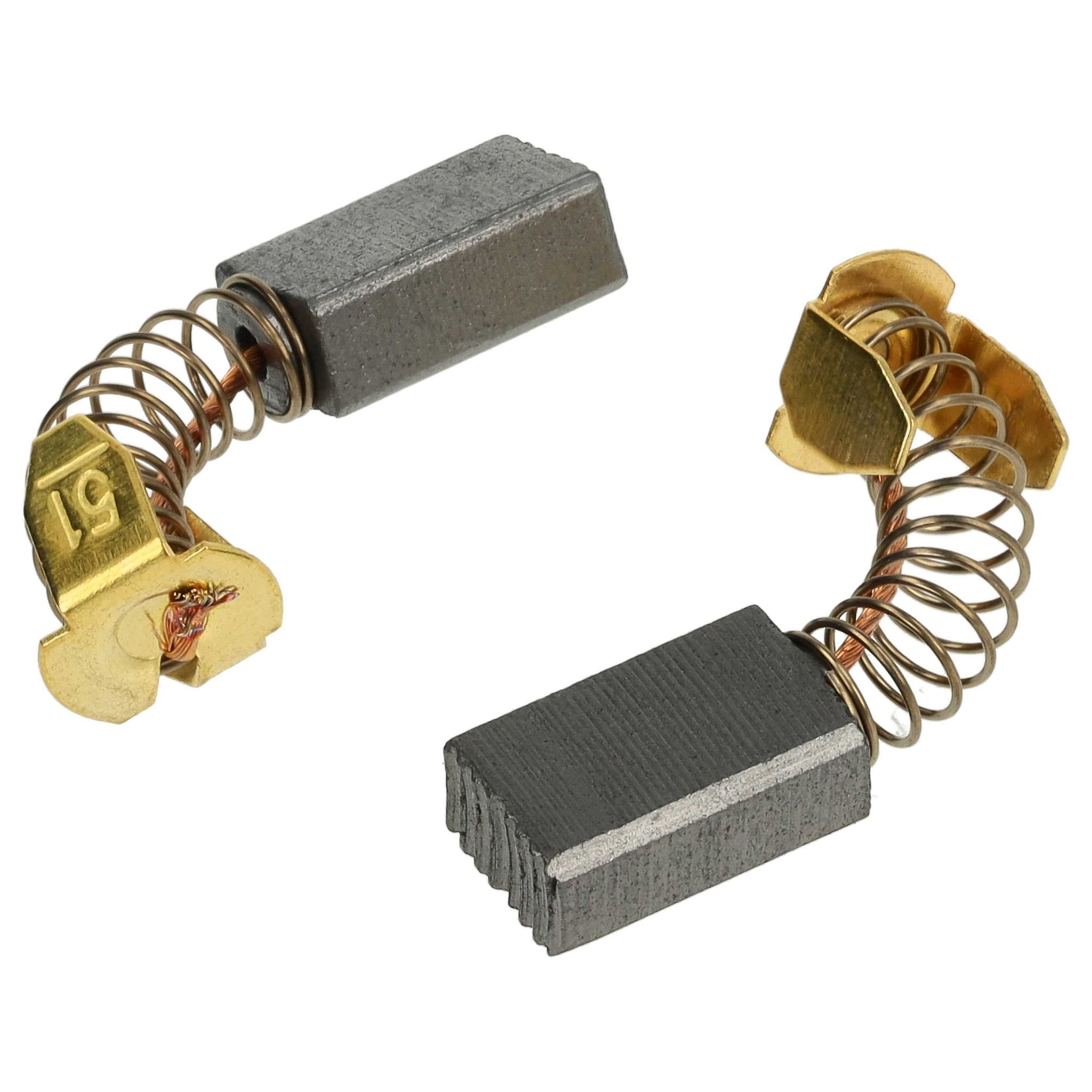 Vhbw 2x Kohlebürste 5 X 8 X 12,8 Mm Kompatibel Mit Makita 5600bl, 5600b, 5601, 6013 Br, 630, 6013 B, 6100, 6010, 6300, 63004 Elektrowerkzeug