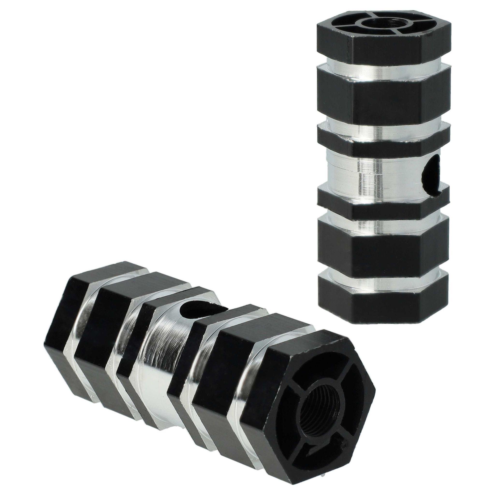 Vhbw 2x Fußrasten Für Fahrrad Bmx Bike, Mountainbike - Bmx Pegs, 6,6 X 2,5 Cm, Schwarz