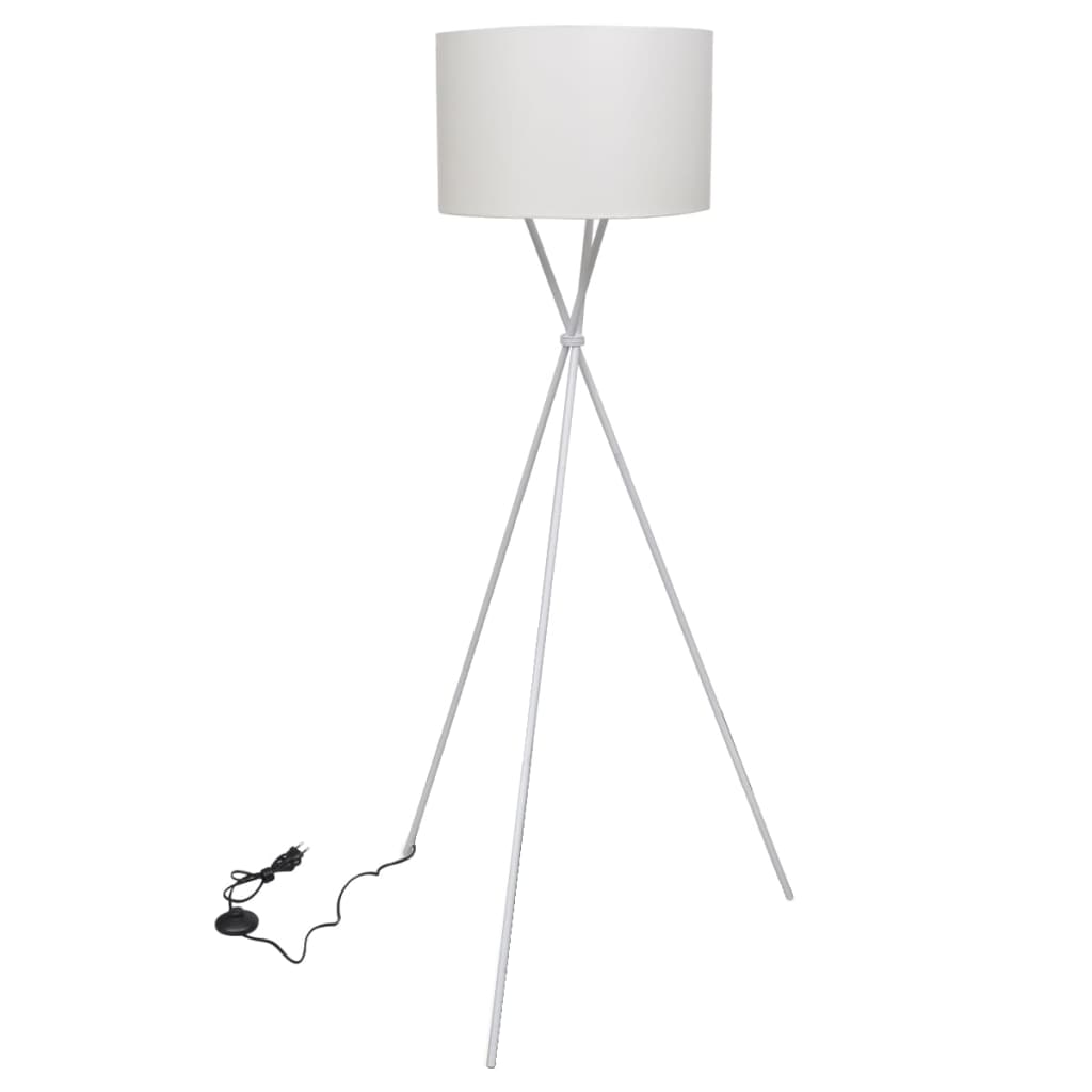 Stehlampe Mit Ständer Weiß 139 Cm Vidaxl