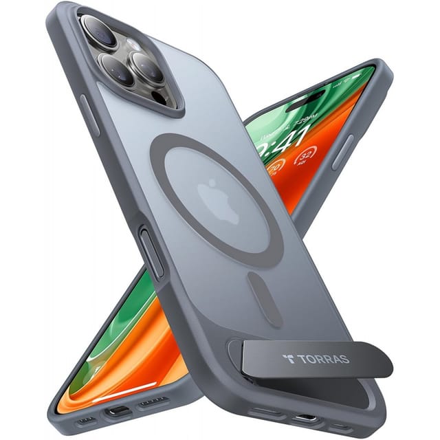 Torras Pstand Series Case - iPhone 16 Pro (Titanium grey)