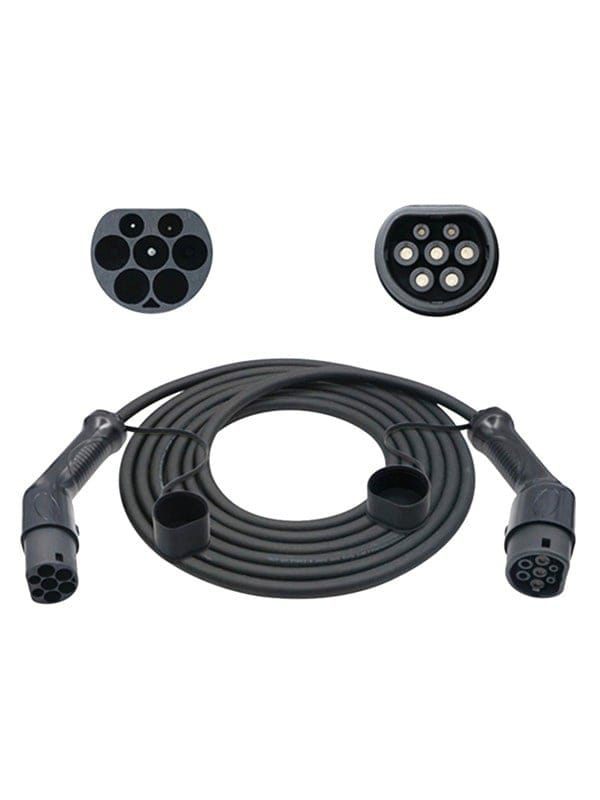 Sinox EV Charging Cable Mode 3 - 32A 3 phases - 5m - Black