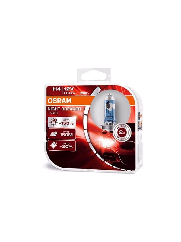 Osram Halogenglühlampe H4 / 12V 60/55W Night Breaker Laser