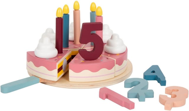 Small Foot - Wooden Cuttable Birthday Cake 18pcs.
