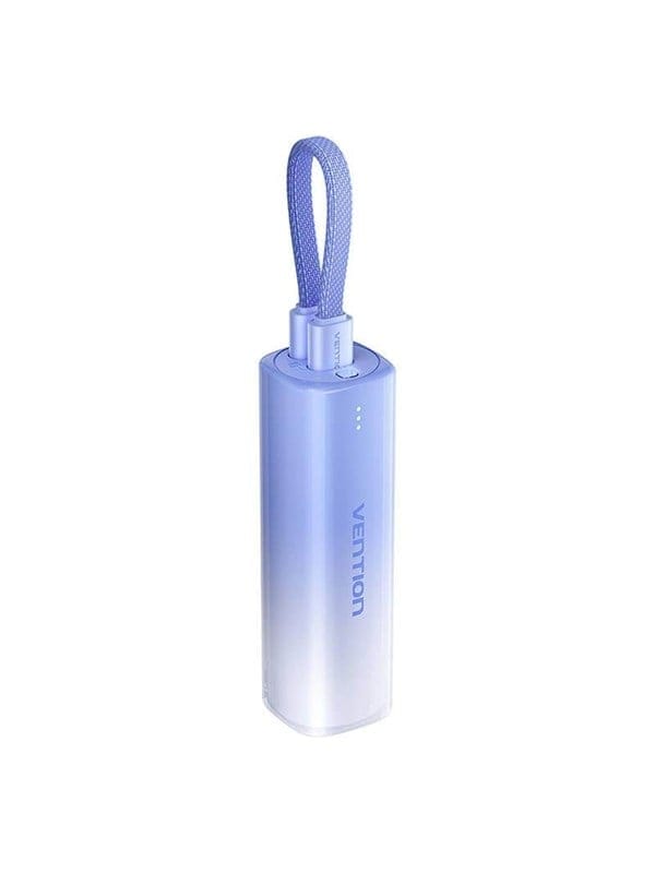 Vention Powerbank 5000mAh FHWL0 20W + USB-C to lightning cable (blue) Powerbank (Akku) - Purple - 5000 mAh