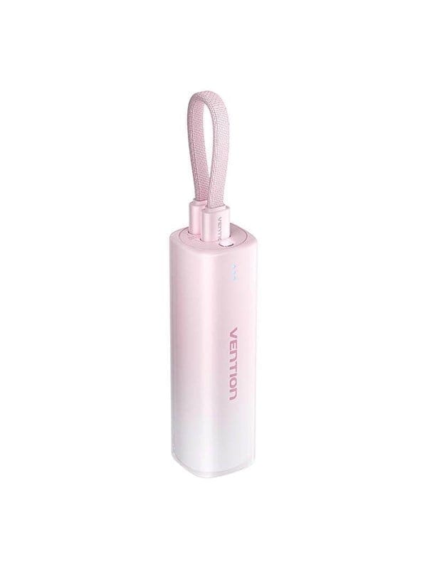 Vention Powerbank 5000mAh FHWR0 20W + USB-C to lightning cable (pink) Powerbank (Akku) - Pink - 5000 mAh