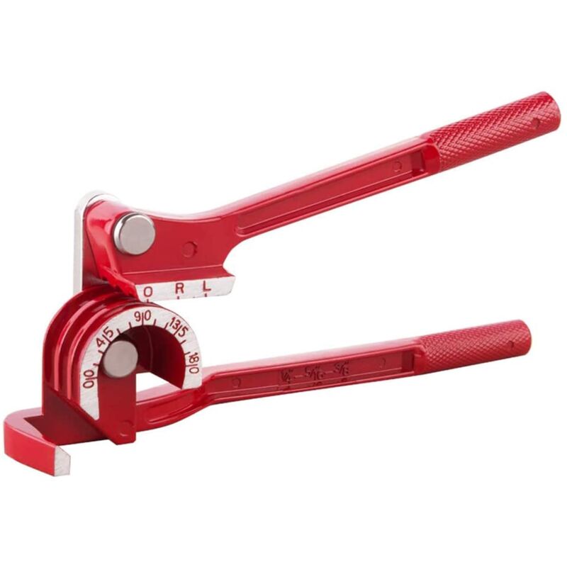 Zvd 180-grad-rohrbieger Für 1/4, 5/16 Und 3/8 Zoll, Kupfer, Aluminium, Dünner Edelstahl, Silber, Rot