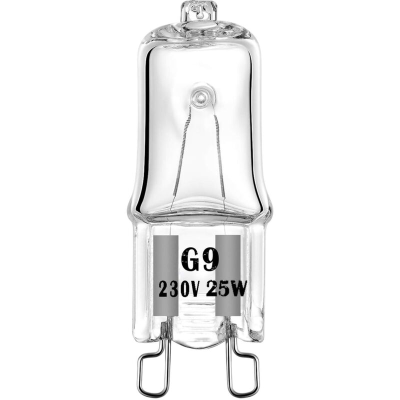 Set Mit 4 G9-halogenlampen Für Backöfen, 25 W 230 V, Hitzebeständig Bis 300 °c [energieeffizienzklasse G]