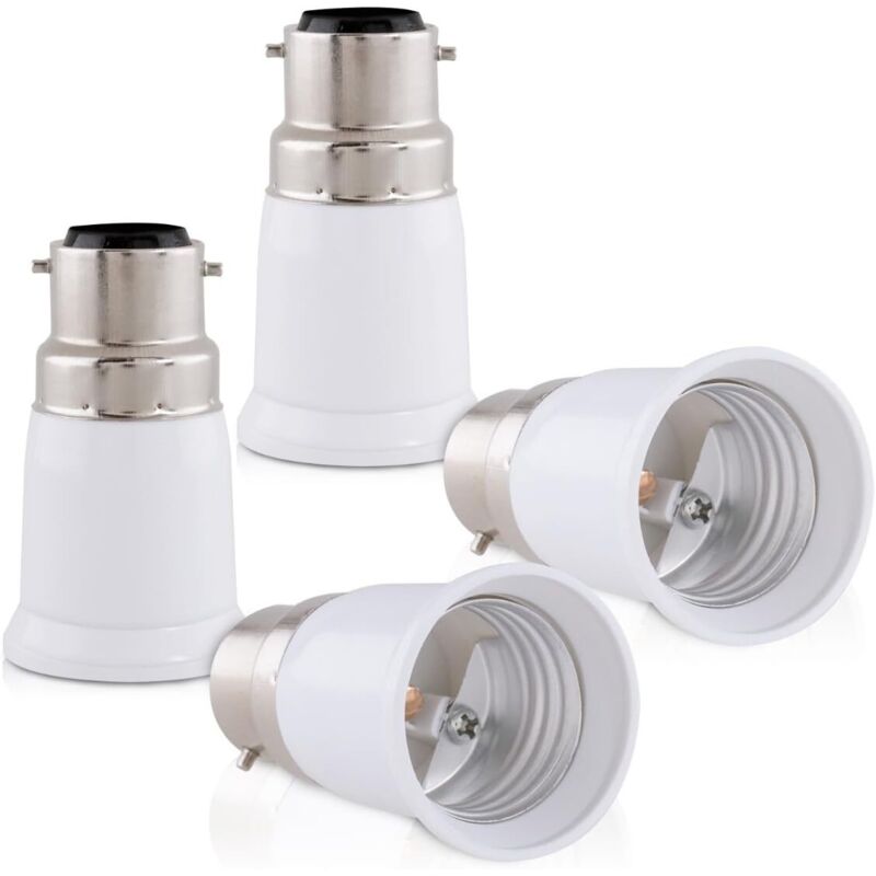 Adapter Mit 4 Fassungen - B22-zu-e27-fassungsadapter - Bajonett-fassungsadapter Für Halogen- Und Led-lampen