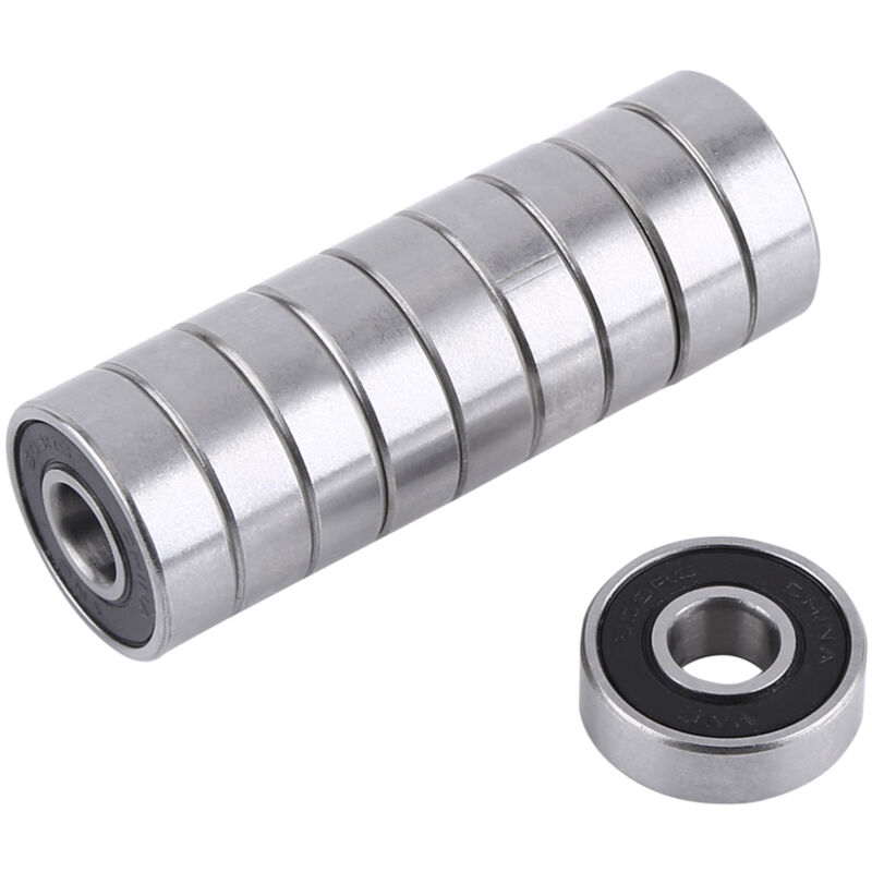 Zvd 10 Stück 608-2rs Kugellager, Rollen Für Longboard, Geeignet Für Abec, Für Skateboards, Rollerblades, Scooter（8 Mm X 22 Mm X 7 Mm）