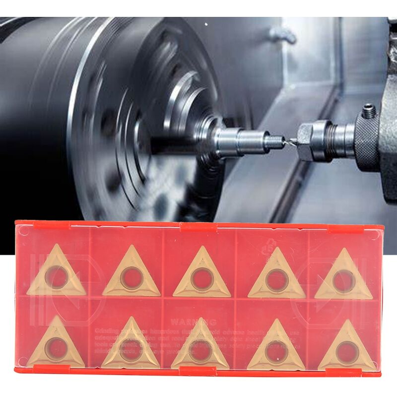 Zvd 10-teiliges Set Drehmeißelplatten Aus Wolframkarbid Für Cnc-drehen, Geeignet Für Schrupp- Und Schlichtbearbeitung