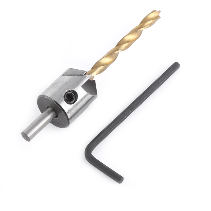 Zvd Holzbearbeitungs-fräsbohrer, Reibahle Mit Rundem Schaft Und Inbusschlüssel (4,5 Mm)