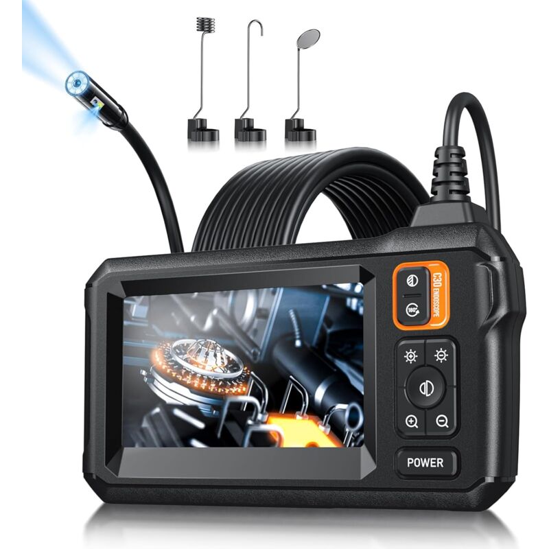 Zvd Endoskopkamera Mit Licht, Ip67 Wasserdichte Endoskopkamera 4,3 Zoll 1080p Hd Industrie-endoskop (5 M)