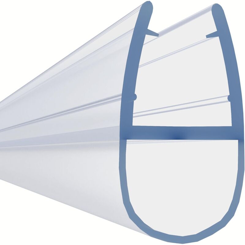 Zvd Ersatzdichtung Für Glasduschtüren, 7 Mm Und 8 Mm Glasstärke, Mit Wassersperre - 110 Cm