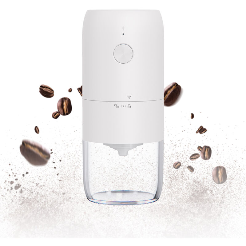 Zvd Kaffeemaschinen-zubehör, Tragbarer Elektrischer Kaffeemühle, Mini-elektrokaffeemühle, Espressomühle Mit Mehreren Mahlgradeinstellungen, Kegelmühle Für Espresso Latte Mokka (weiß)-rapand