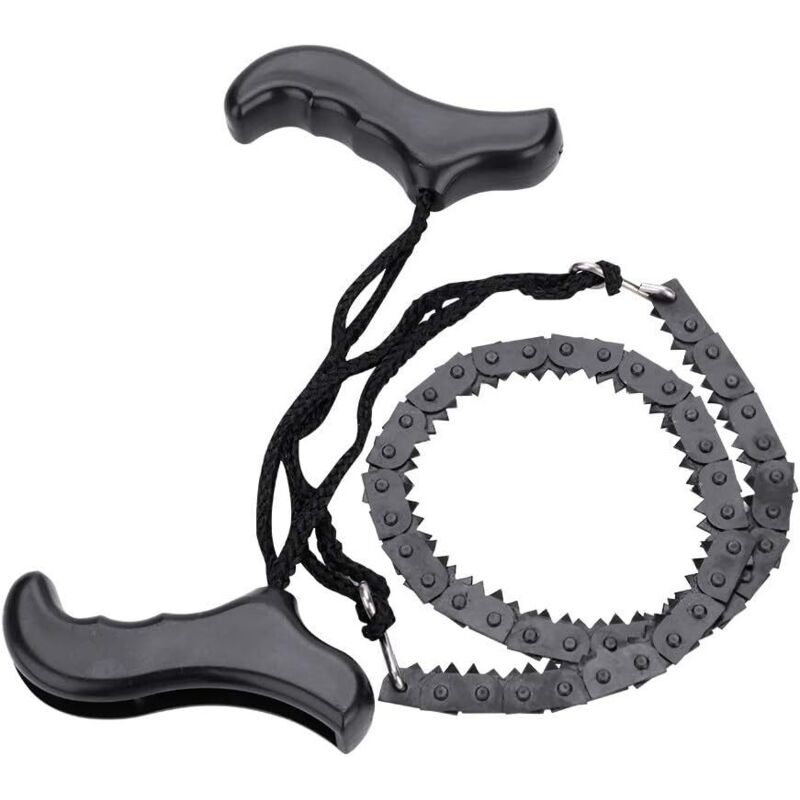 Tragbare Camping-kettensäge, Handsäge Mit Stahlgriff Und Ersatzklingen, Geeignet Für Überlebensausrüstung, Camping Und Jagd (48 Cm)