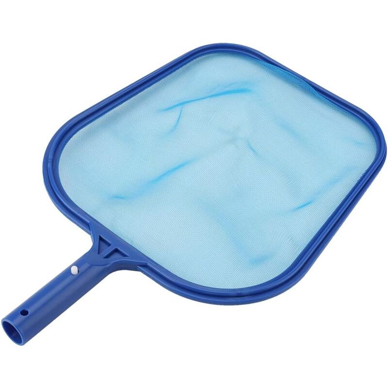 Zvd Pool-oberflächenkescher, Professioneller Kunststoff-laubrechen Mit Netzsieb, Kescher-reinigungswerkzeug Für Pool, Teich, Whirlpool, Brunnen, Aquarium, Blau