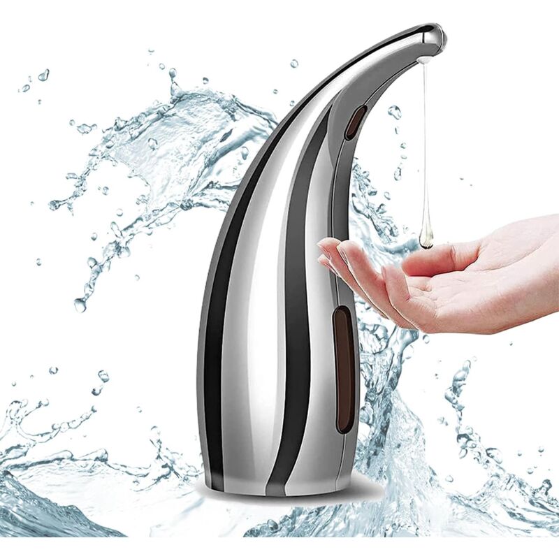 Zvd Seifenspender, Automatischer Seifenspender 300 Ml Mit Infrarotsensor Und Rutschfester Basis, Ipx6 Wasserdicht, Automatisch Aus Edelstahl Fürs Badezimmer