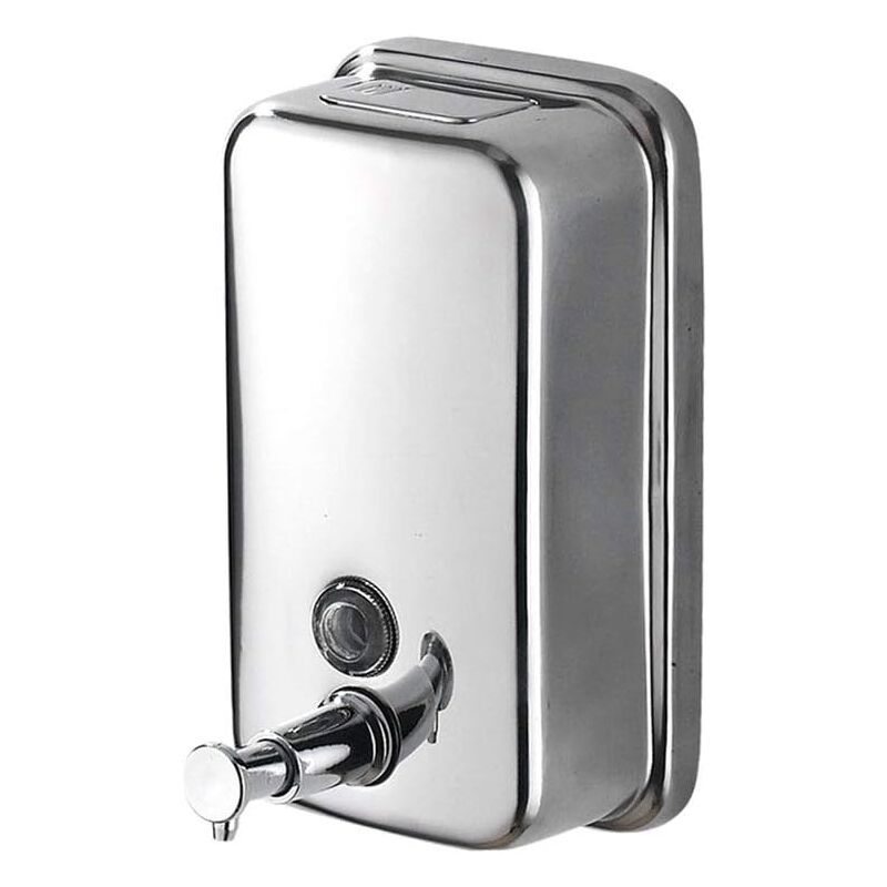 Zvd Wandmontierter Seifenspender Für Die Hände, Gewerblicher Seifenspender, Seifenspender Aus Edelstahl Für Badezimmer, Küche, Markt, Hotel, Restaurant (500 Ml)