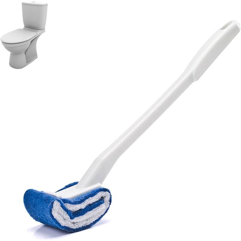 Zvd Wc-schüssel-bürste, Tiefenreiniger Für Die Toilette, Gebogene Wc-bürste, Wc-reinigungsbürste Mit Langem Griff, Tragbare Wc-schüssel-bürste Fürs Badezimmer
