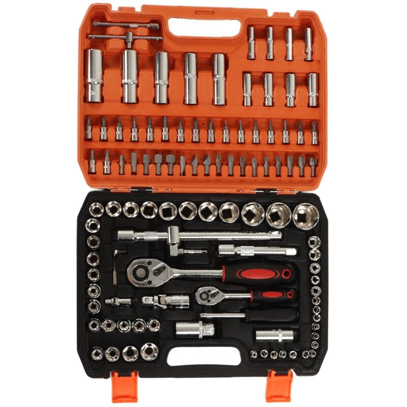 Zvd Mechanisches Reparaturwerkzeug-set 108 Teile, Schlag-stecknüsse, Ratschen- Und Sechskantschlüssel, Schraubendreher-bits