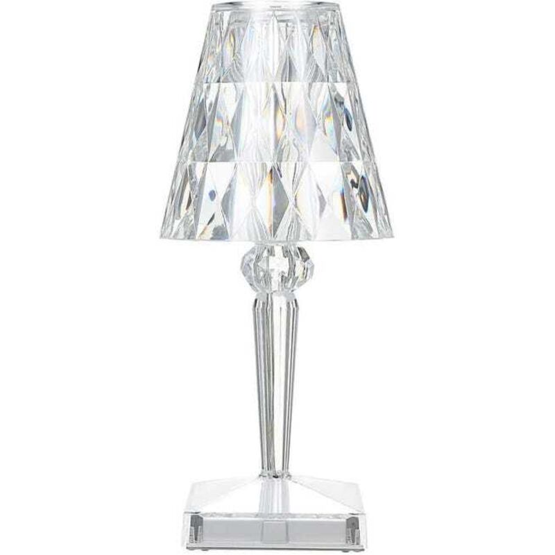 Zvd Tischlampe Aus Diamantkristall, Per Usb Aufladbare Schlafzimmer-nachtischlampe Aus Kristall, Temperatur/helligkeit Einstellbar, Touch-typ