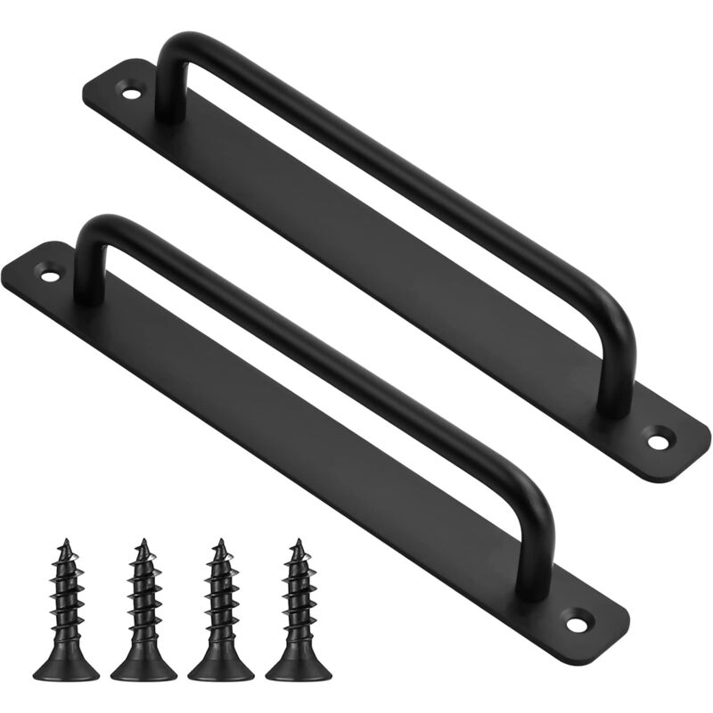 Zvd 2er-set Schiebetürgriffe, Schwarz - 244 Mm