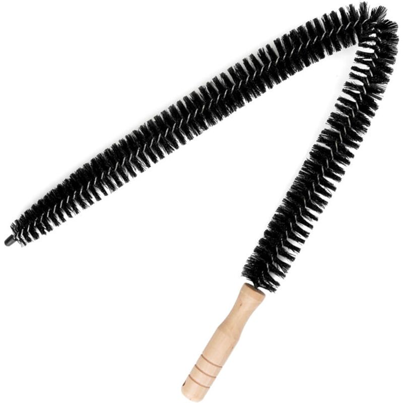 Zvd Heizkörper-reinigungsbürste, Langer Griff, Weiche Feine Borsten, Geeignet Zum Reinigen Von Trocknern, Länge Ca. 70 Cm, Schwarz