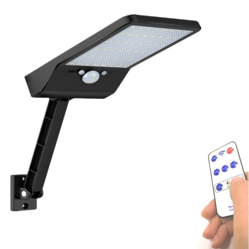 Zvd 2er-set Solar-außenleuchten Mit Bewegungsmelder, 48 Led, Mit Fernbedienung, Wasserdicht, Für Garten, Hof, Garage