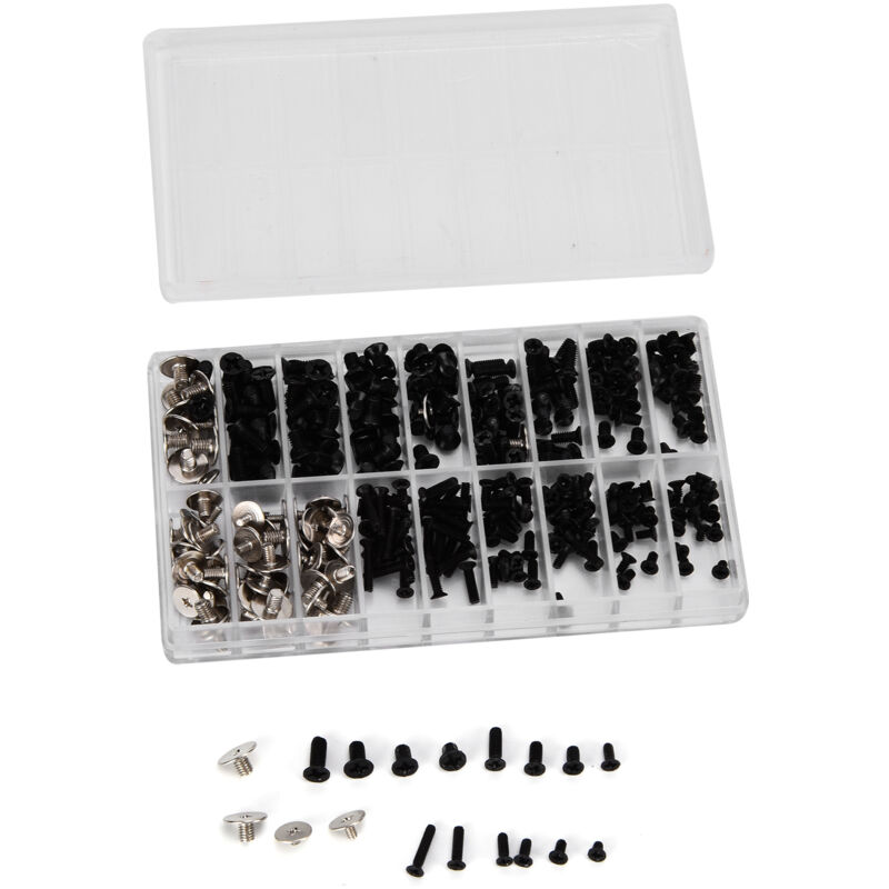 Zvd 360 Stück Laptop-schrauben, Kleine Schwarze Schrauben Für Laptop-reparatur Und Festplatte, M2, M2.5, M3 (20 Größen)