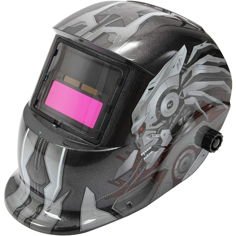 Zvd Automatischer Solarschweißhelm, Für Alle Arten Von Schweißtechniken, Mit Kopfband, Automatische Verdunkelung Für Alle Schweißanwendungen, Schwarz