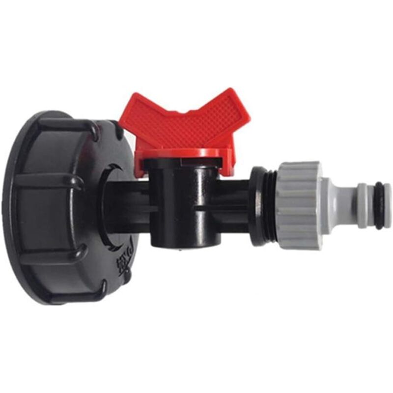 Zvd Ibc-adapter Für Garten-wassertank Ibc S60x6 Mit Hahn Und Anschluss