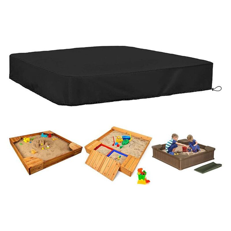 Zvd Quadratische Schutzhülle Für Sandkasten, Wasserdicht, Mit Zugband, Für Sandkasten, 190t: 150 X 150 X 20 Cm