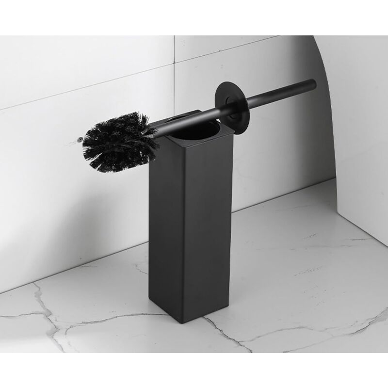 Zvd Wc-reinigungsbürste Mit Langem Griff, Quadratisch, Schwarz