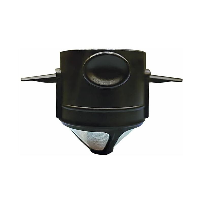 Zvd Pour-over-kaffeefilter, Wiederverwendbarer Edelstahl-kaffeefilter, Leicht Zu Reinigender Camping-kaffeefilter, Papierfreie Reise-kaffeemaschine Für 1-2 Tassen (schwarz)