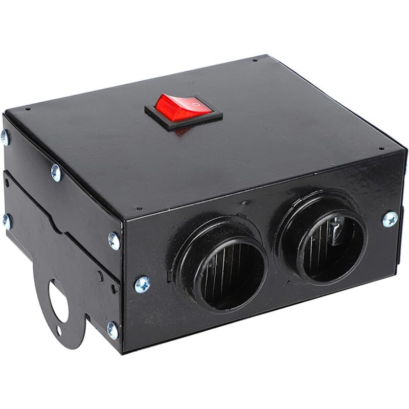 Zvd Autoheizung Schwarz, Tragbarer Autoheizer, Tragbarer Entfroster Mit Leisem Lüfter, Schnelle Heizung 600 W (12 V)