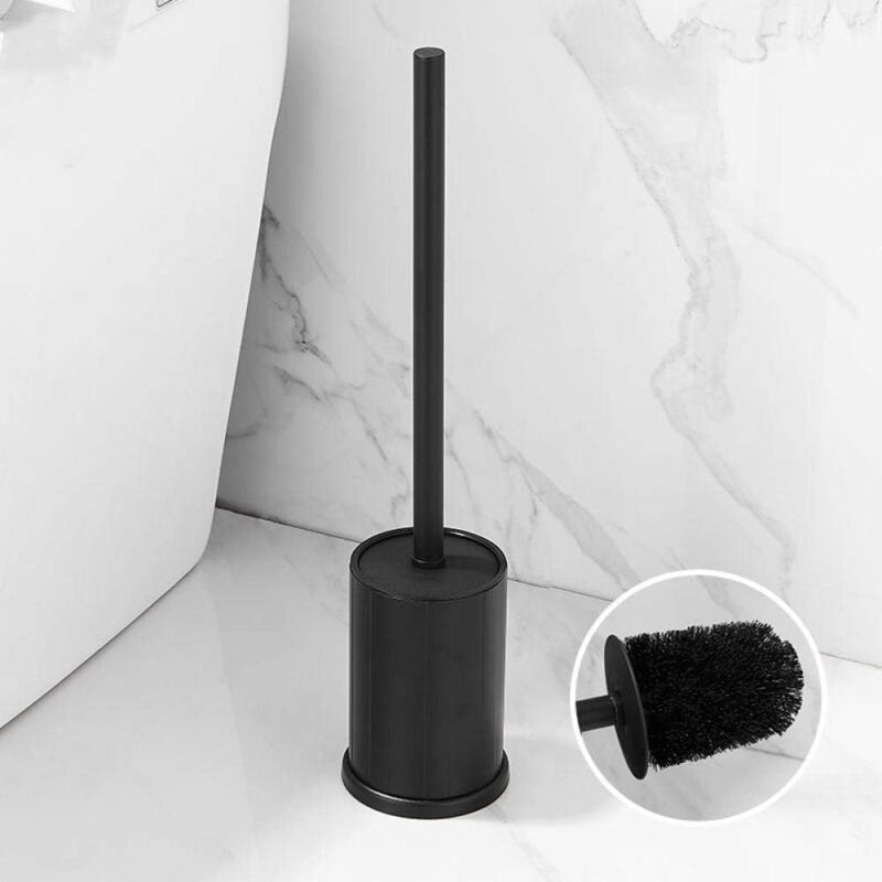 Zvd Wc-bürste Mit Halter Fürs Badezimmer, Flexibler Wc-bürstenkopf (schwarz)
