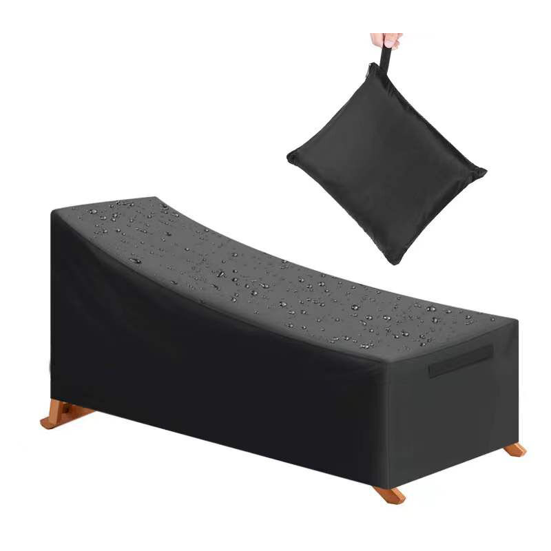 Zvd Schutzhülle, Wasserdicht, Winddicht, Uv-schutz, Oxford 210d, Sonnenschutz-abdeckung Für Liegestuhl (210x75x40/80cm) - Schwarz