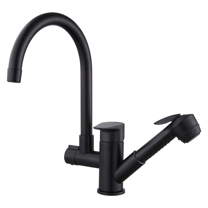 Zvd Küchenspülen-armatur Kalt Und Warm, Komplett Aus Kupfer, Gemüsespülen-armatur, Drehbarer Einziehbarer Multifunktionaler Spülenhahn (größe: 60cm Wasserzulauf)