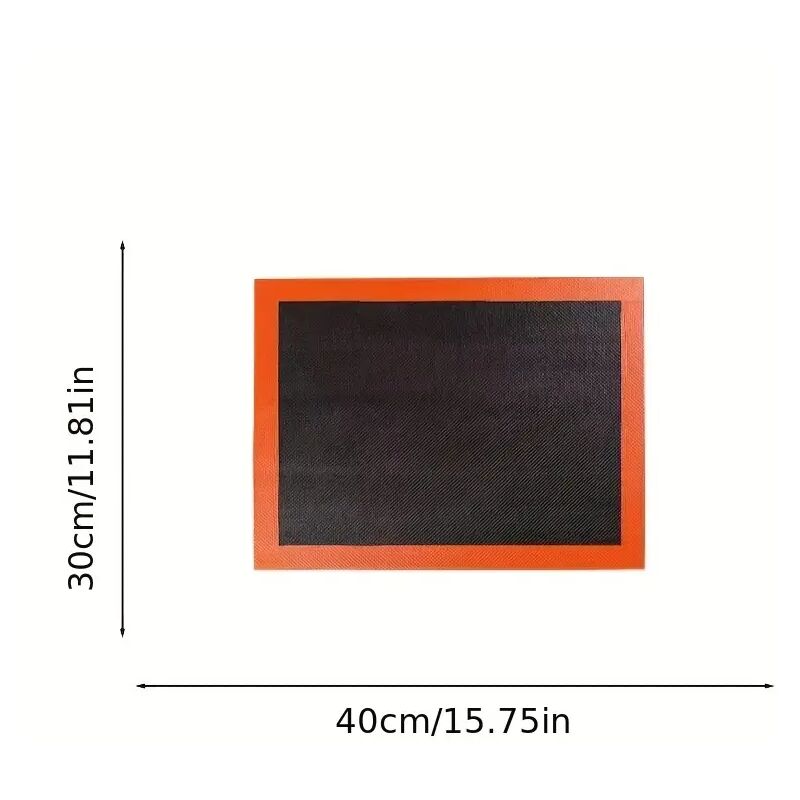 Zvd 1 Mikroporöse Silikon-backmatte, 40 X 30 Cm, Wiederverwendbare Mikroporöse Silikon-backunterlage Für Brotteig, Pizza, Macarons
