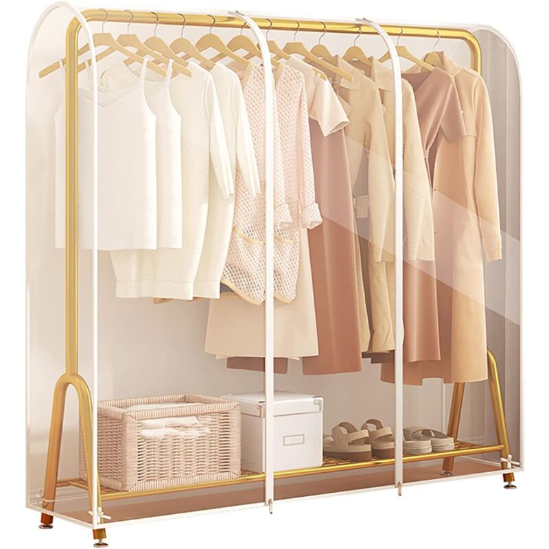 Zvd Aufbewahrungshülle, Kleiderständer-hülle, Transparente Kleiderstangen-hülle, Bügel-schutz, Kleideraufbewahrung Für Kleider, Anzüge, Mäntel Usw., 18050150 Cm
