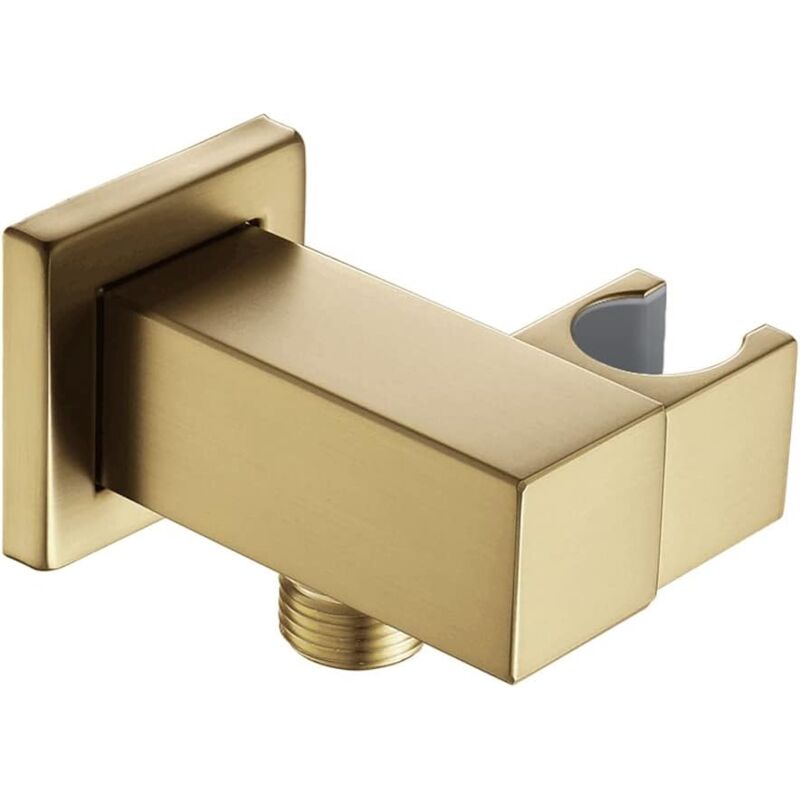Zvd Duschstangenhalter, Verstellbare Wandhalterung Aus Messing Für Handbrause Im Badezimmer, Gebürstete Gold-oberfläche