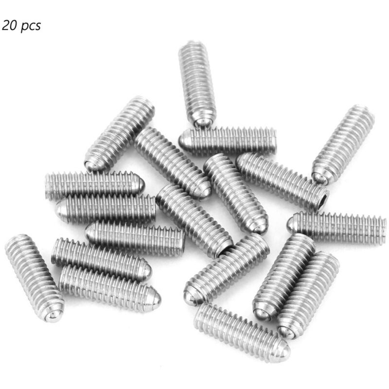 Zvd 20er-pack Sechskant-kugelrastschrauben Mit Gewinde Aus Edelstahl (m4 X 12)