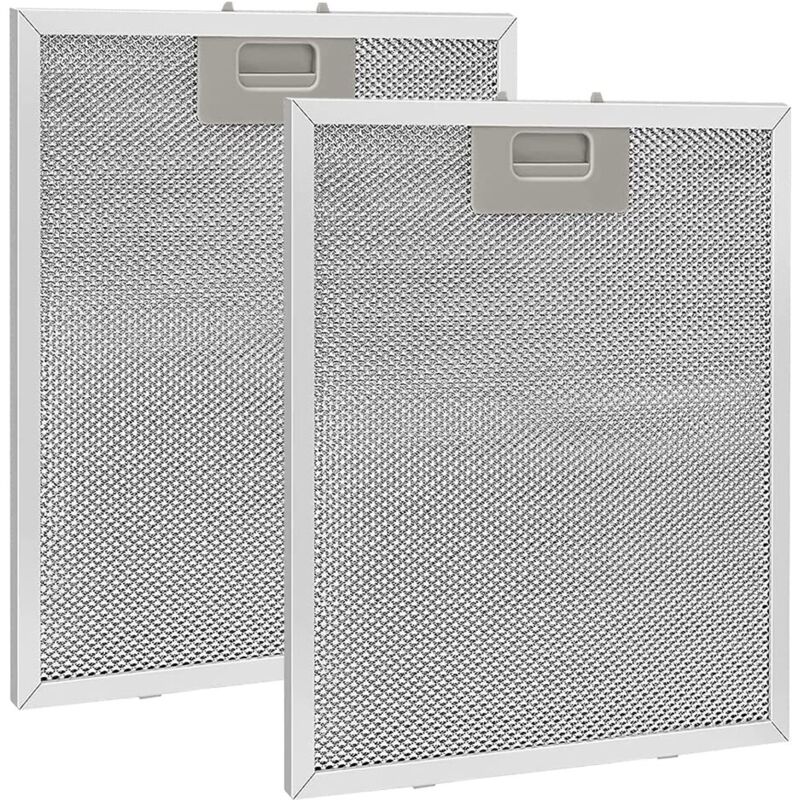 Metallfettfilter In Zwei Teilen Für Dunstabzugshauben, Maße 320 X 260 Mm, Gitterfilter-zubehör Für Dunstabzugshaube - Silber