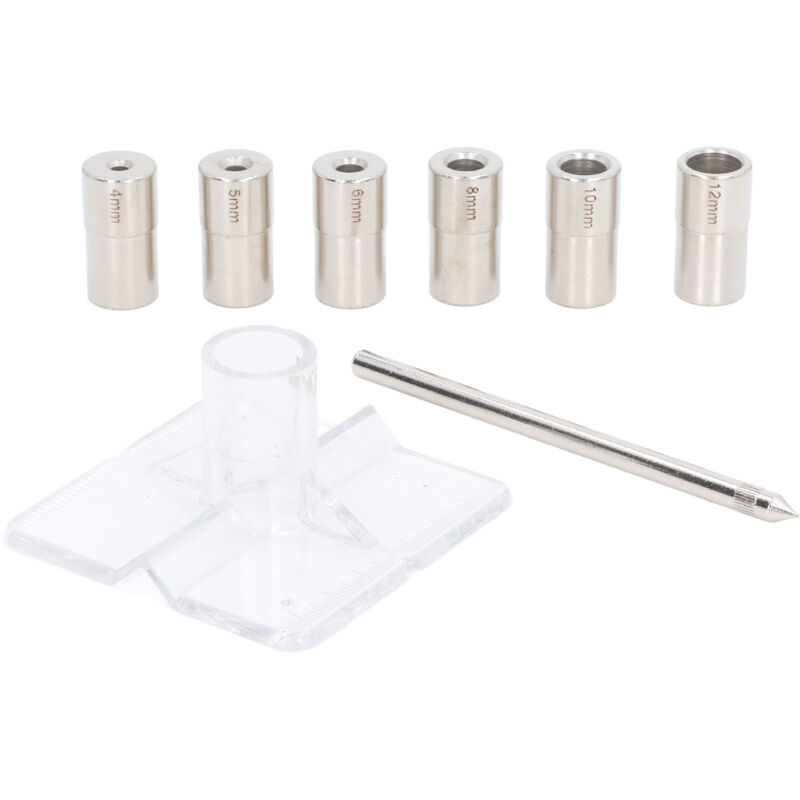 Zvd 8-teiliges Dübel-zentrierhilfe-set, Automatische Zentrierlehre, 6 Innendurchmesser-größen Aus Legiertem Stahl, Bohrhilfe, Locator-set