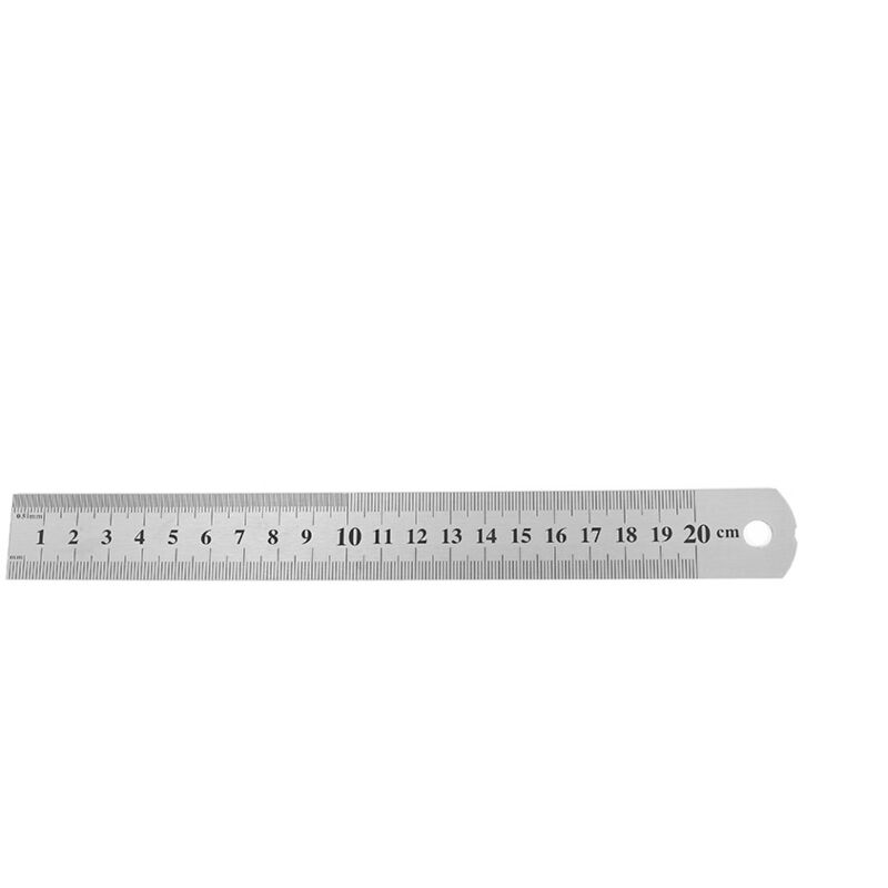 Zvd Lineal Und Maßstab, Edelstahllineal 20cm, Metalllineal, Doppelseitige Skala, Rostfreies Zimmerer-lineal, Langlebig Für Studenten, Ingenieure, Architekten, Lehrer, Designer, Büro