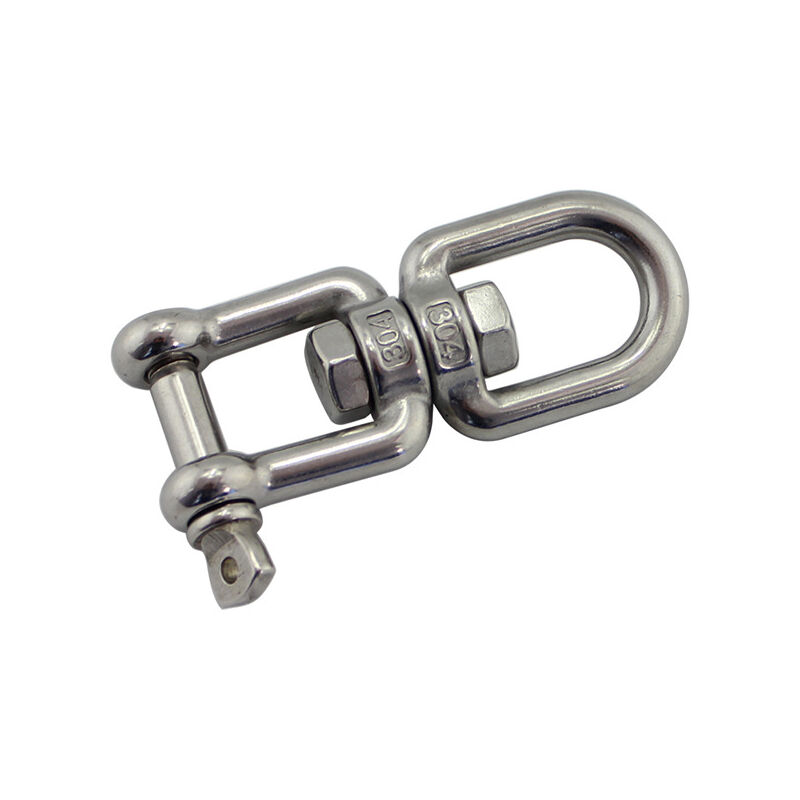 Zvd 1 Stück M8 Edelstahl Doppelende-drehösenhaken, Öse, Y-gabel, Drehbarer Ringverbinder Zum Aufhängen Von Boxsack, Schaukel, Hängestuhl