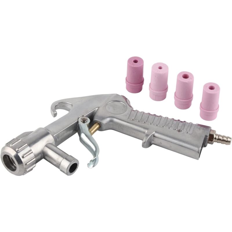 Zvd Druckluft-sandstrahlpistole Mit 4 Düsen (4,5 Mm/5 Mm/6 Mm/7 Mm), Werkzeugset Für Sandstrahler