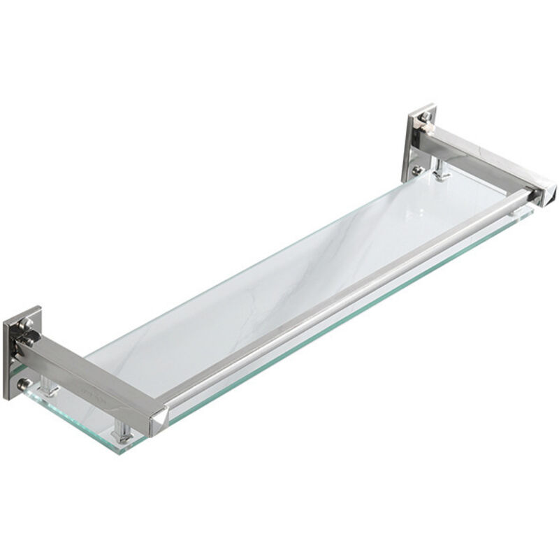 Zvd 40 Cm Badezimmer-regale, Glas-duschregal, Wandregal, Duschablage Mit Ablagefläche, Rechteckiges Sicherheitsglas