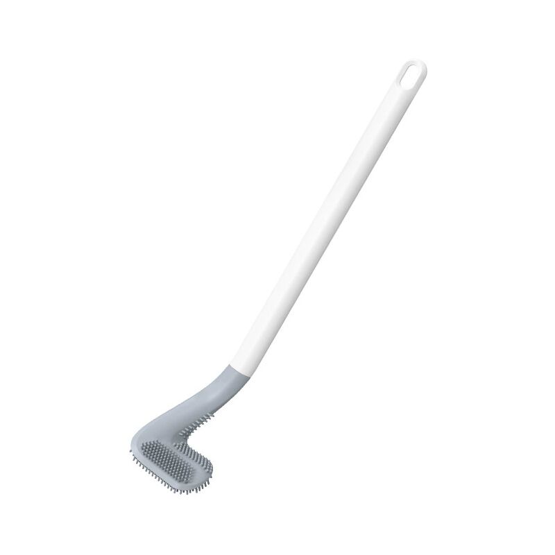 Zvd Golf-wc-bürste, Wc-bürste Mit Langem Griff, 360°-wc-bürste, Flexible Silikon-reinigungsbürste Für Die Wc-schüssel, Wandmontierbar Ohne Bohren, Schnell Trocknend (40 X 7,2 X 5 Cm)
