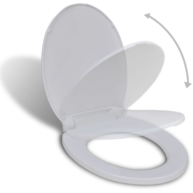 Zvd Wc-sitz Mit Soft-close-absenkautomatik Weiß Oval - The Living Store
